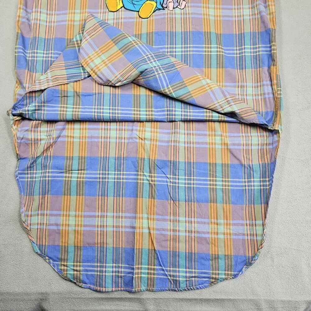 Disney Store Nightgown Winnie The Pooh Piglet Plaid Sleep Shirt OSFM Cottage - Picture 4 of 14